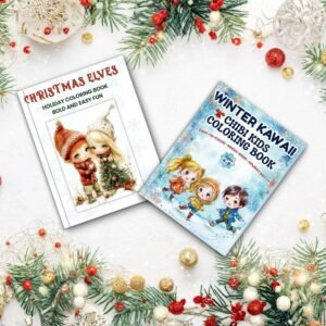 Winter Holidays Coloring Bundle for Kids