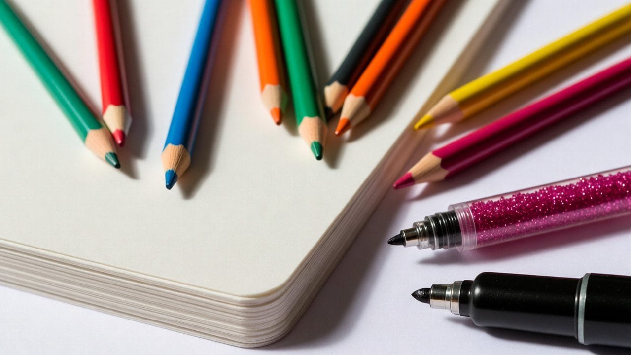 Candy Coloring techniques for Gummy Dreamland candy pages using pencils and gel pens.