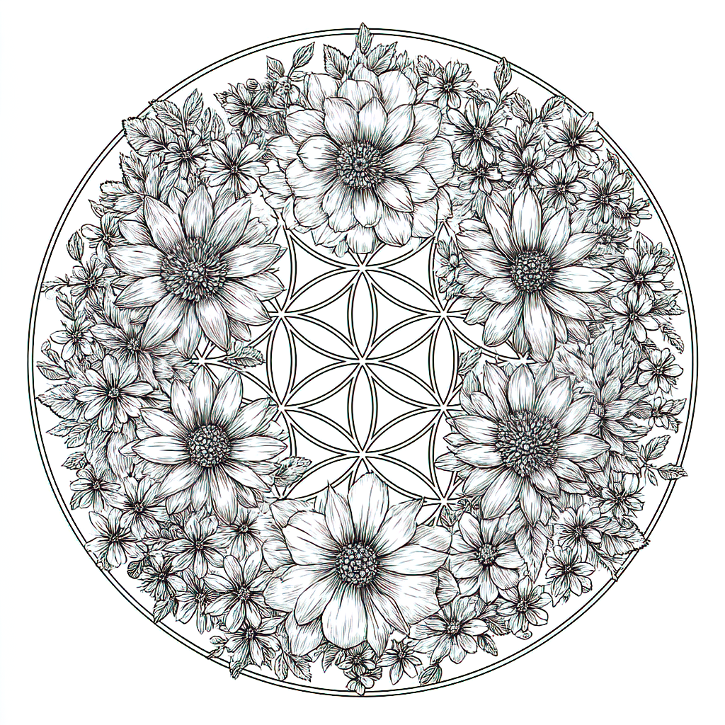 Floral mandala