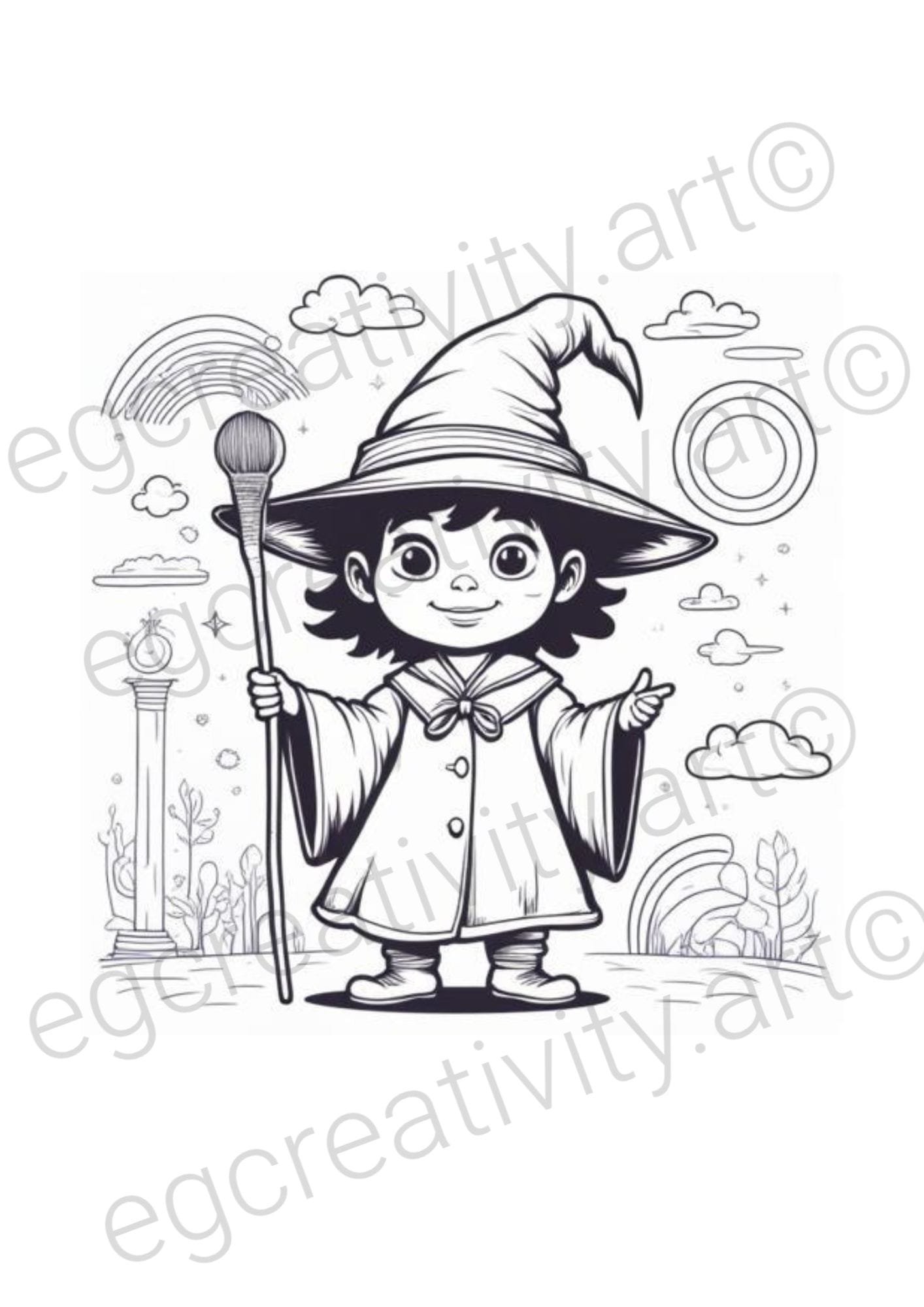 young-witch-with-broomstick-coloring-page