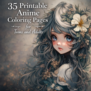 Printable Anime Coloring Pages for Teens and Adults