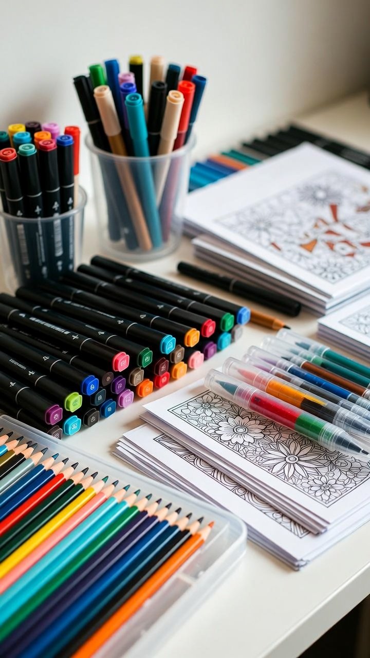 Well-organized coloring station