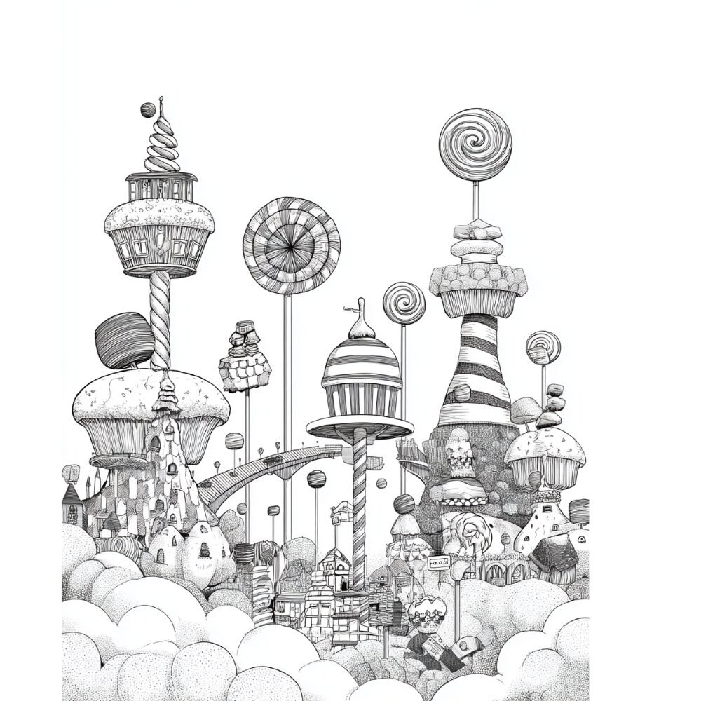 coloring candy book