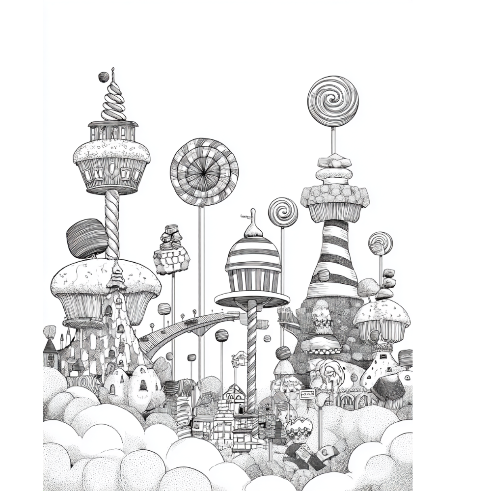 coloring candy book