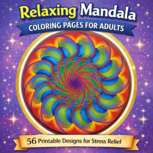 Printable mandala coloring pages for adults with detailed relaxing designs