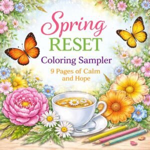 spring adult coloring pages printable
