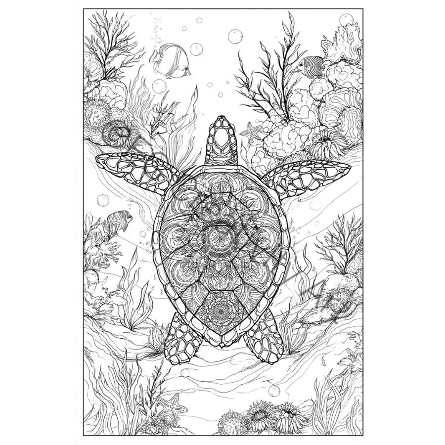 adult coloring pages stress relief marine life coloring pages sea creatures coloring book adults underwater coloring sheets adults
