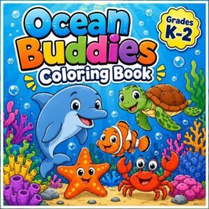 10 Ocean Animal Coloring Pages for Kids — Fun Printable PDFs