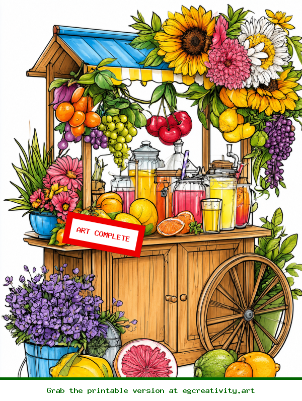 35 Summer Season Coloring Pages For Adults — Printable PDF