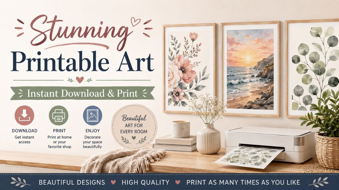 Stunning Printable Art — Instant Download & Print