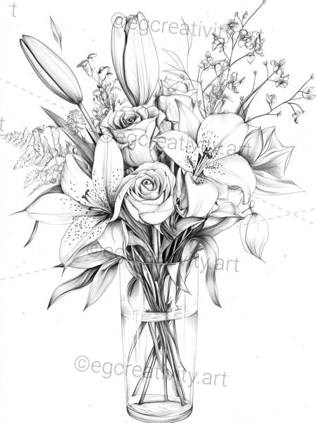 Free Floral Coloring Pages